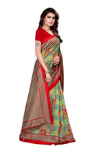 Women's Mysore Art Printed Silk Saree With Blouse