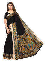 Women's Khadi Kalamkari Printed Saree With Blouse