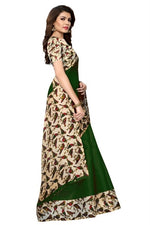 Women's Khadi Kalamkari Printed Saree With Blouse
