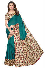 Women's Khadi Kalamkari Printed Saree With Blouse