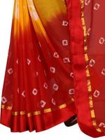 Womens Festive Design Shiffone Silk Printed Saree With Blouse