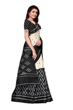Women's Khadi Kalamkari Printed Saree With Blouse