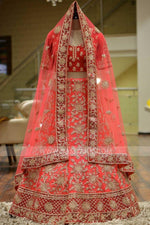 presenting New Designer Carrot Lahenga Choli