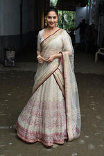 presenting New Designer White Lahenga Choli