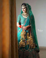 presenting New Designer SeaGreen Lahenga Choli