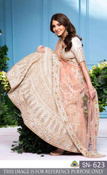 Womens White Color Soft Taffeta Silk  Lehanga Choli