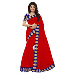 Chanderi Cotton Kalamkari  Bordered Saree With Kalamkari Blouse