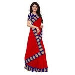Chanderi Cotton Kalamkari  Bordered Saree With Kalamkari Blouse