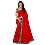 Chanderi Cotton Kalamkari  Bordered Saree With Kalamkari Blouse
