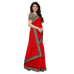 Chanderi Cotton Kalamkari  Bordered Saree With Kalamkari Blouse