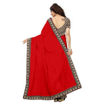 Chanderi Cotton Kalamkari  Bordered Saree With Kalamkari Blouse