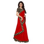 Chanderi Cotton Kalamkari  Bordered Saree With Kalamkari Blouse