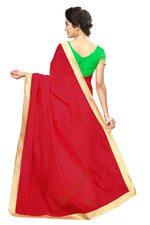 Chanderi Cotton Kalamkari  Bordered Saree With Kalamkari Blouse