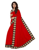 Chanderi Cotton Kalamkari  Bordered Saree With Kalamkari Blouse