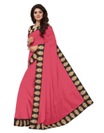 Chanderi Cotton Kalamkari  Bordered Peach Saree With Kalamkari Blouse
