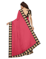 Chanderi Cotton Kalamkari  Bordered Peach Saree With Kalamkari Blouse