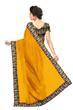 Chanderi Cotton Kalamkari  Bordered Yellow Saree With Kalamkari Blouse