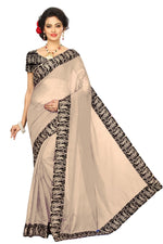 Chanderi Cotton Kalamkari  Bordered White Saree With Kalamkari Blouse