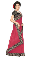 Chanderi Cotton Kalamkari  Bordered  Peach Saree With Kalamkari Blouse