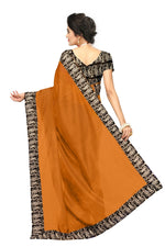 Chanderi Cotton Kalamkari  Bordered  Masturd  Saree With Kalamkari Blouse