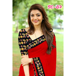 Chanderi Cotton Kalamkari  Bordered Saree With Kalamkari Blouse