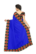 Chanderi Cotton Kalamkari  Bordered Saree With Kalamkari Blouse
