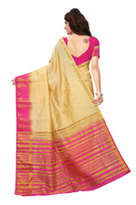 Women's Tusser Silk Kanjivaram Saree With Blouse