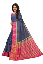 Women's Tusser Silk Kanjivaram Saree With Blouse