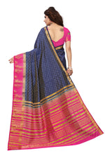 Women's Tusser Silk Kanjivaram Saree With Blouse