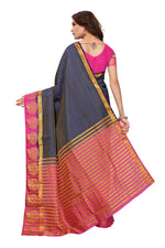 Women's Tusser Silk Kanjivaram Saree With Blouse