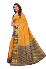 Women's Tusser Silk Kanjivaram Saree With Blouse