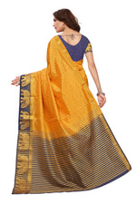 Women's Tusser Silk Kanjivaram Saree With Blouse