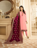 Women Pink Color  Printed Ethnic Salwar Suit
