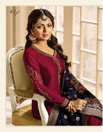 Women Red Color  Printed Ethnic Salwar Suit